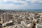 photo pf over crowded gaza city